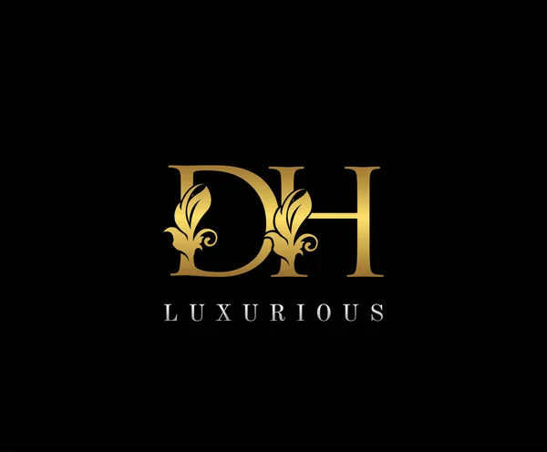 Premium Letters Logo Icon Vector Design Luxury Decorative Logotype Print — Stock Vector