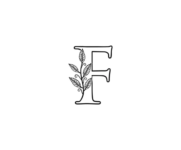 Γράμμα Λογότυπο Nature Leaves Logo Αλφαβητικό Εικονίδιο Φύλλου — Διανυσματικό Αρχείο