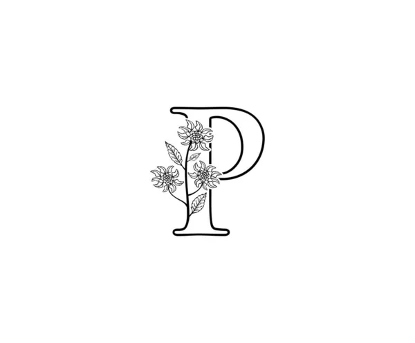 Початкова Літера Розкішна Краса Процвітає Логотип Монограми Прикраси Ідеально Підходить — стоковий вектор