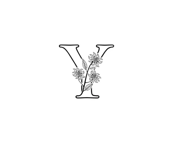 Počáteční Dopis Luxusní Krásy Vzkvétá Ornament Monogram Logo Ideální Pro — Stockový vektor