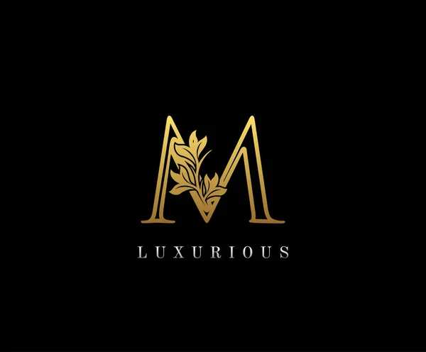 Елегантний Логотип Gold Letter Урожай Класична Орнаментальна Літера Вектор — стоковий вектор