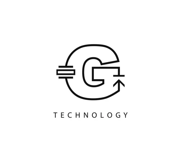 Elektrische Letter Icon Design Mit Elektrotechnik Symbol Element — Stockvektor