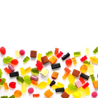 Fondo de jalea de frutas confitadas