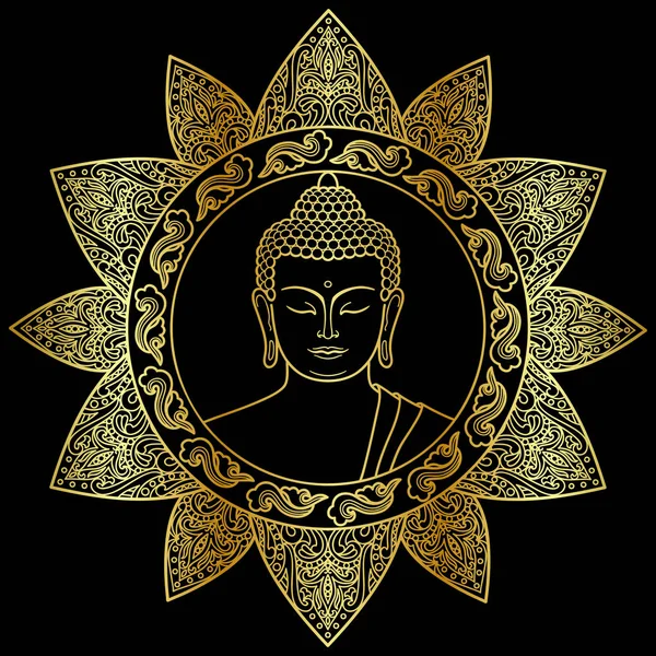 Buddha ile çiçek dekorasyonu