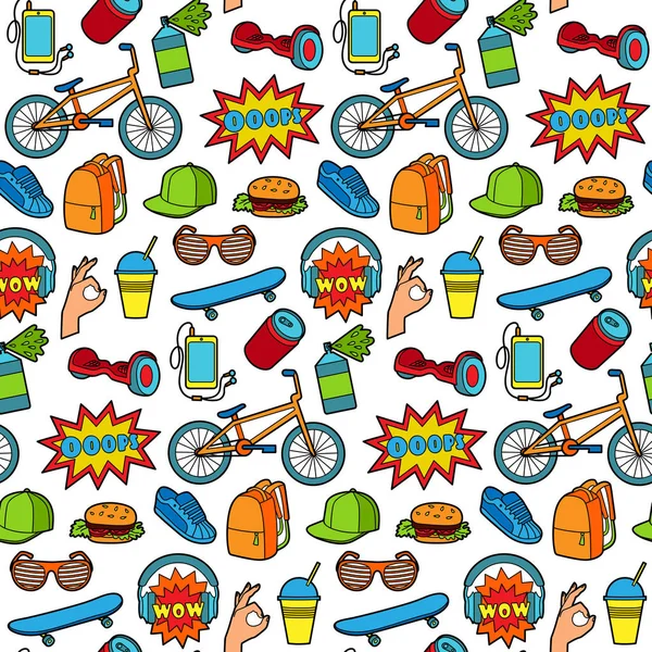 Fashion Patch Seamless Pattern