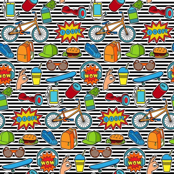 Fashion Patch Seamless Pattern