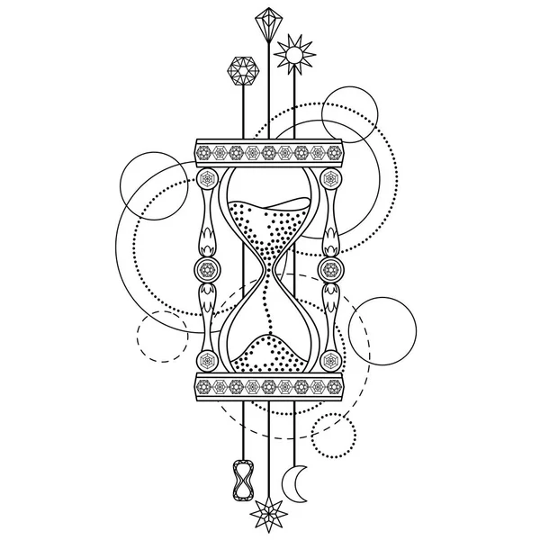 幾何学的な砂時計型シンボル — ストックベクタ