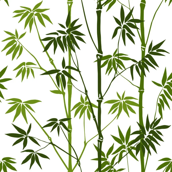 竹のシームレスなパターン — ストックベクタ