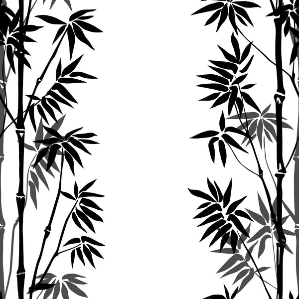 대나무 원활한 수직 패턴 — 스톡 벡터