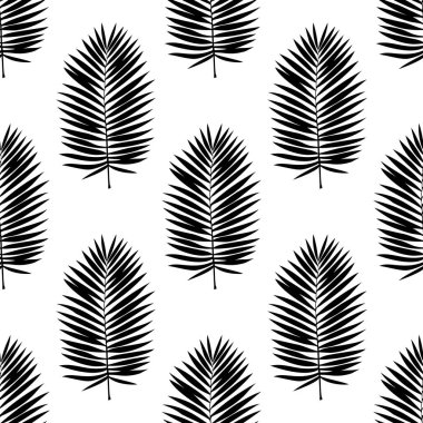 Dikişsiz desen palmiye yaprakları