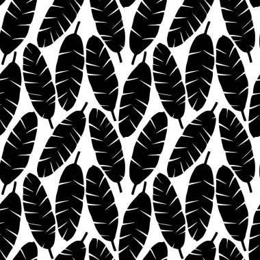 Muz yaprakları seamless modeli