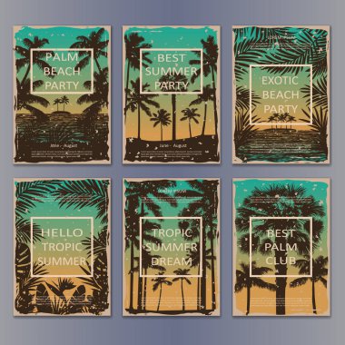 Tropic Vintage Poster Seti