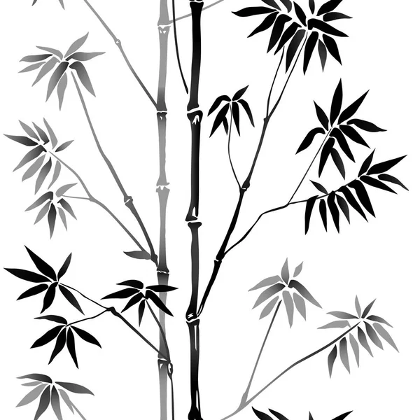 Patrón sin costura de bambú — Archivo Imágenes Vectoriales