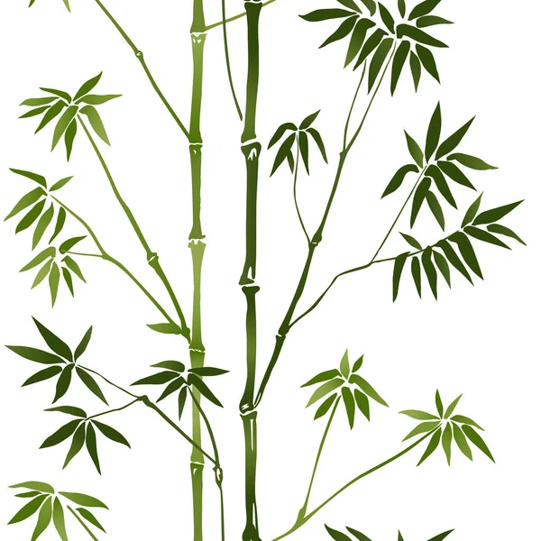 Pola Tanpa Lautan Bambu - Stok Vektor