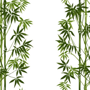 Bambu kesintisiz dikey kenarlık