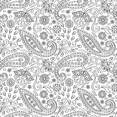 Paisley pürüzsüz desen