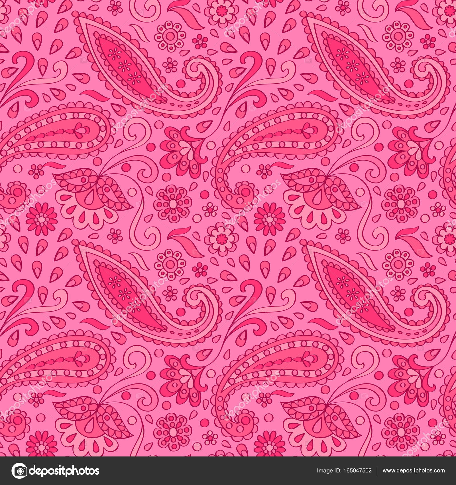 Pink Paisley Wallpaper