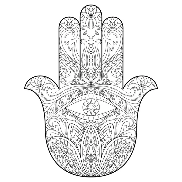 Hand van Fatima Tattoo — Stockvector