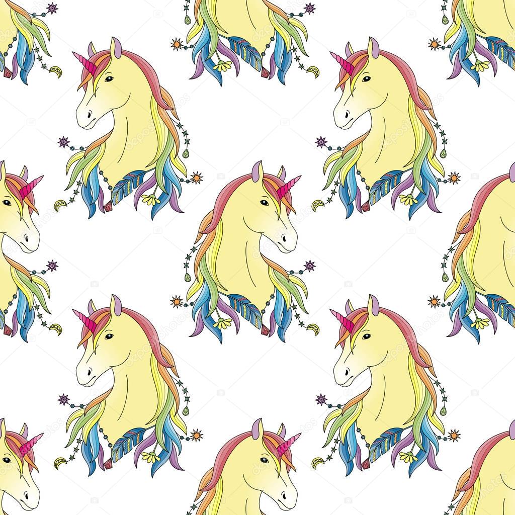 Unicorn Seamless Pattern