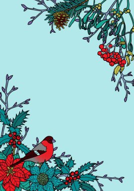 Kış renkli kompozisyon