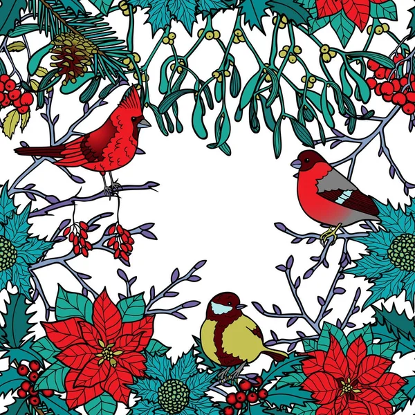 Kış renkli Seamless Modeli