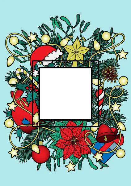 Navidad colorida composición — Archivo Imágenes Vectoriales