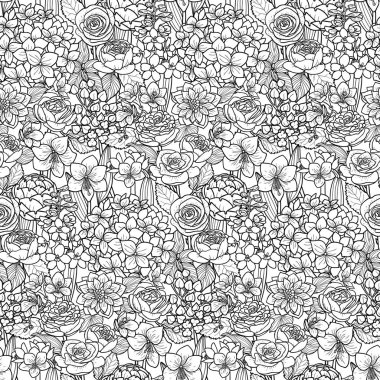 Bahçe çiçek Seamless Modeli