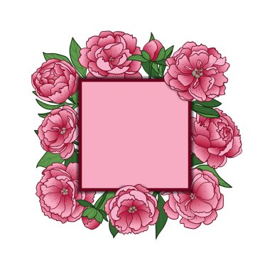 Yukarı Peonies alay