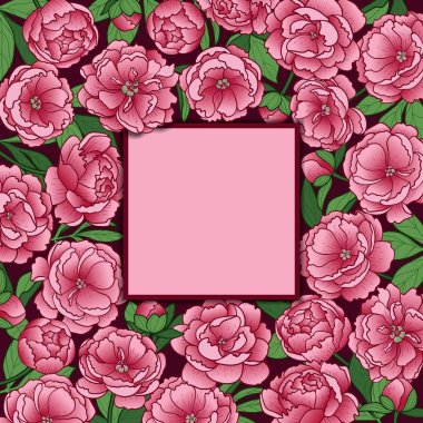 Yukarı Peonies alay