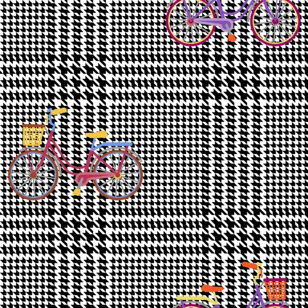 Moda Dikişsiz desen nakış bisiklet ile kontrol