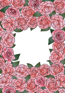 Kamelya kare çerçeve