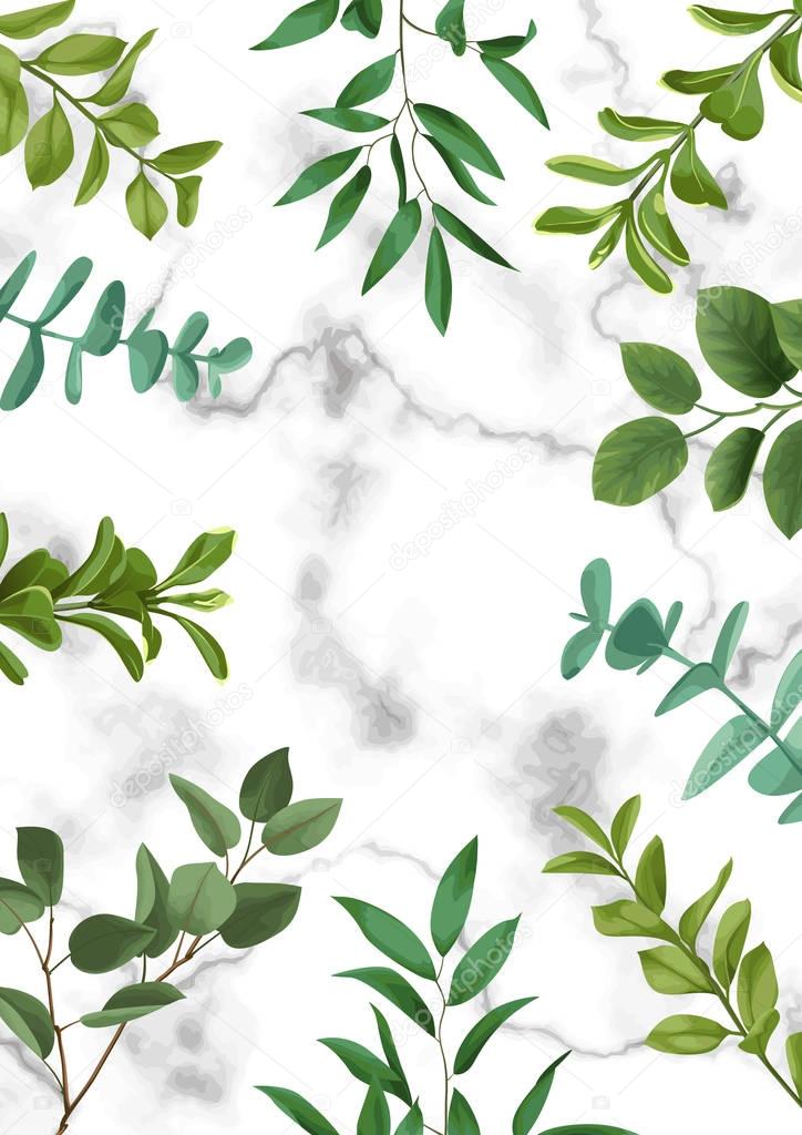 Template Frame from Greenery