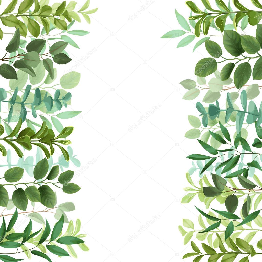 Template with Greenery