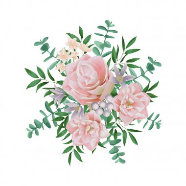 pembe çiçek buketi