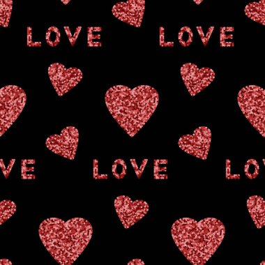 Sequins 'den Herat Kış Vektörü Kusursuz Desen.