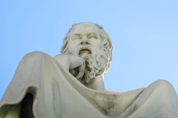 Abstrakte Statue des Philosophen Sokrates — Stockfoto