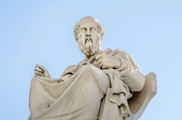 Abstract standbeeld van de Griekse filosoof Plato — Stockfoto