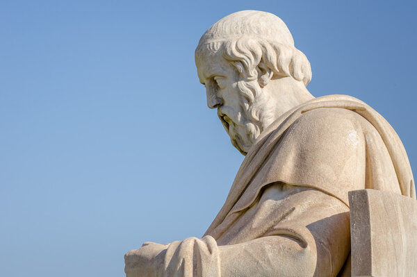 Marble Statue of the Greek Philosopher Plato