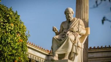 Büyük Yunan filozof Platon, Mermer heykel