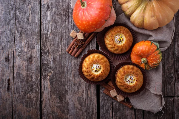 Pasteles caseros de especias de calabaza — Foto de Stock