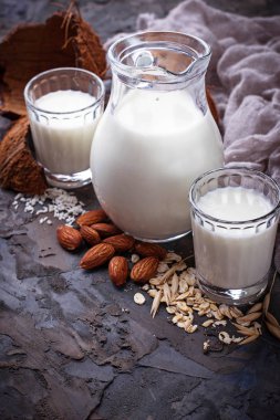 Vegan süt laktoz içermeyen farklı türü