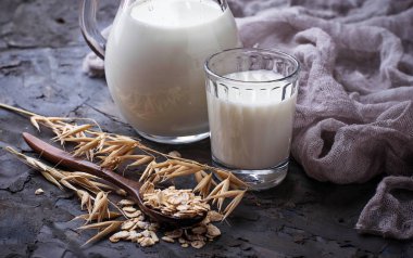 Non-süt vegan yulaf süt