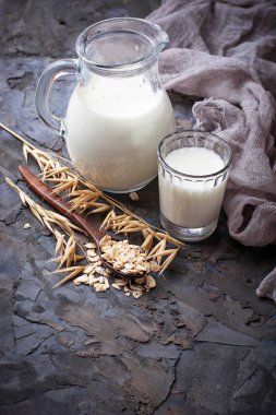 Non-süt vegan yulaf süt