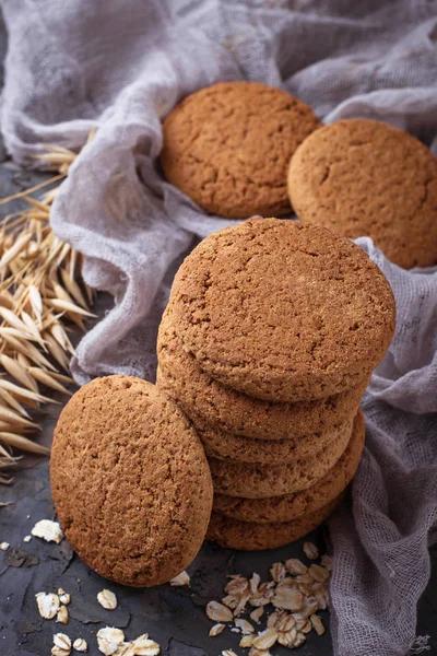 Σπιτικό γλυκό oatmeal μπισκότα — Φωτογραφία Αρχείου