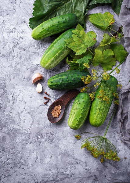 salatalık turşusu yemek pişirmek için malzemeler