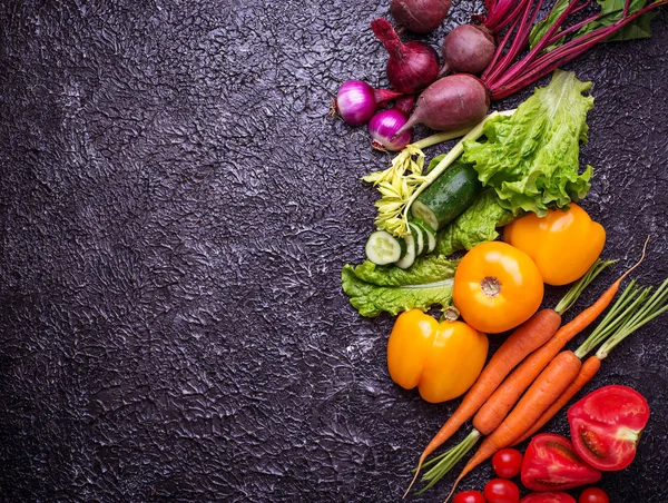 Gökkuşağı renkli sebze. 