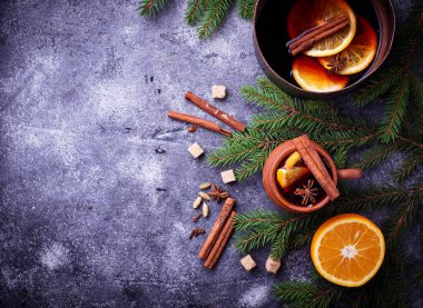 mulled şarap, kış sıcak içecek