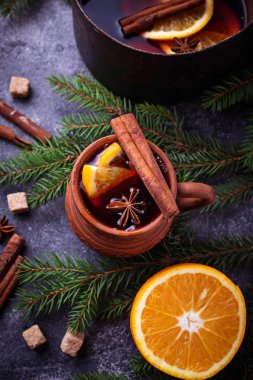 mulled şarap, kış sıcak içecek
