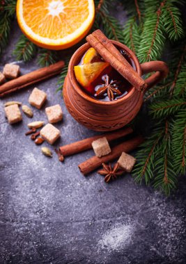 mulled şarap, kış sıcak içecek