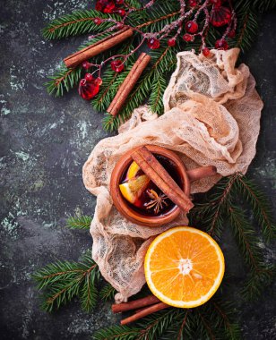 mulled şarap, kış sıcak içecek